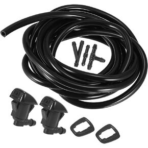 A ABSOPRO Windshield Washer Nozzle Kit 85381-AE020 250cm Washer Hose and Adapter Wiper Wash Spray Jet for Toyota Corolla 2004-2010 Plastic (Set of 6) in Saudi Arabia
