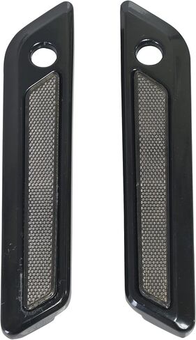 Saddlebag Reflector Inserts for Harley Saddle Bag Latch Cover for Touring Street Electra Road Glide 2014-2024 (Black Reflectors) in Kuwait
