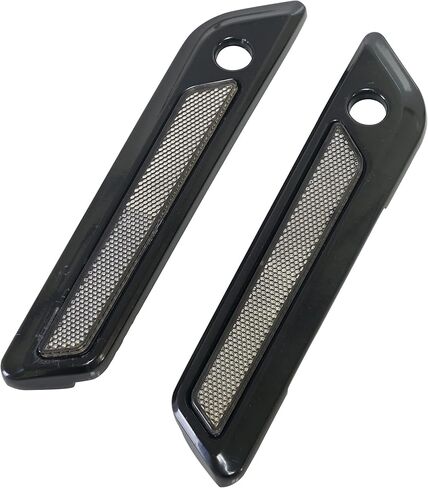 Saddlebag Reflector Inserts for Harley Saddle Bag Latch Cover for Touring Street Electra Road Glide 2014-2024 (Black Reflectors) in Kuwait