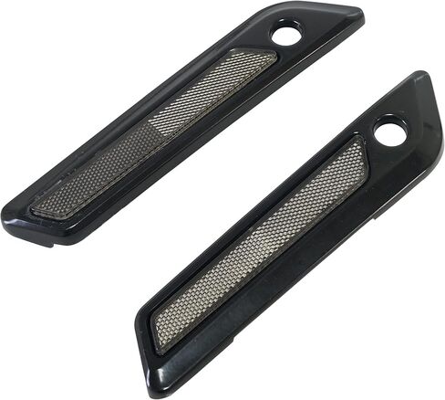 Saddlebag Reflector Inserts for Harley Saddle Bag Latch Cover for Touring Street Electra Road Glide 2014-2024 (Black Reflectors) in Kuwait