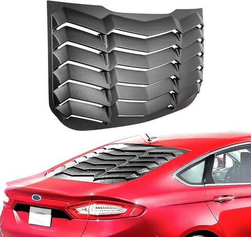 Rear Side Window Scoop Louvers Windshield Sun Shade Cover 3pcs Compatible with Ford Fusion 2013 2014 2015 2016 2017 2018 2019 2020 in Saudi Arabia