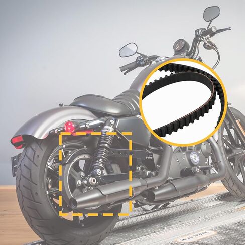 حزام محرك خلفي 137T 1 بوصة متوافق مع Harley Davidson Sportster XL883 2011-2022 XL1200 2007-2022 XR1200 2007-2013 FLHT FLHR FLHX FLTR 2007-2008 استبدال 40024-07 40591-07 1204-0061 in Kuwait