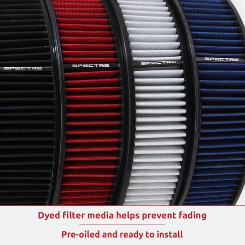 Spectre Performance Round Air Filter, Inside Diameter 7.75", Height 2", SPE-HPR2606 in Saudi Arabia