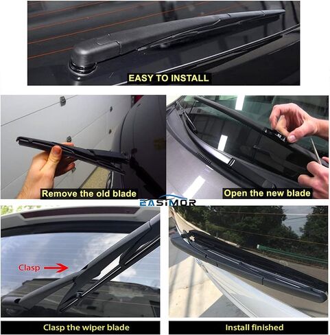 شفرات ممسحة خلفية بديلة لشفرات هيونداي إلنترا GT i30 2011 2012 2013 2014 2015 2016 2017 2018 13 بوصة للزجاج الأمامي الخلفي 98850 A5000 in Kuwait