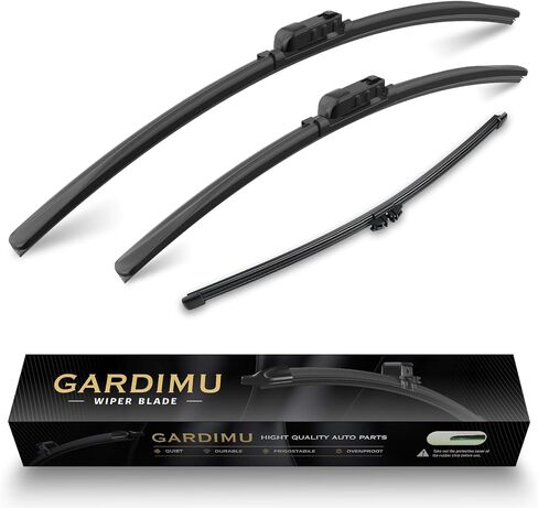 GARDIMU استبدال ل 2018-2023 سوبارو Crosstrek ممسحة زجاج أمامي شفرة-3 قطع من شفرات ممسحة النافذة الأمامية والخلفية للسيارة in Kuwait