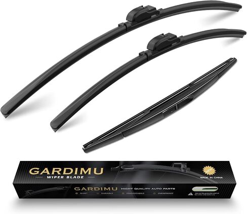 GARDIMU استبدال ل 2018-2023 سوبارو Crosstrek ممسحة زجاج أمامي شفرة-3 قطع من شفرات ممسحة النافذة الأمامية والخلفية للسيارة in Kuwait