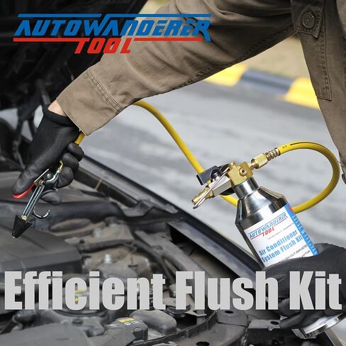 مجموعة أدوات تدفق التيار المتردد من AutoWanderer أداة تدفق الهواء مجموعة أدوات تنظيف الهواء / مكيف الهواء R134a R12 R22 R410a R404a in Kuwait