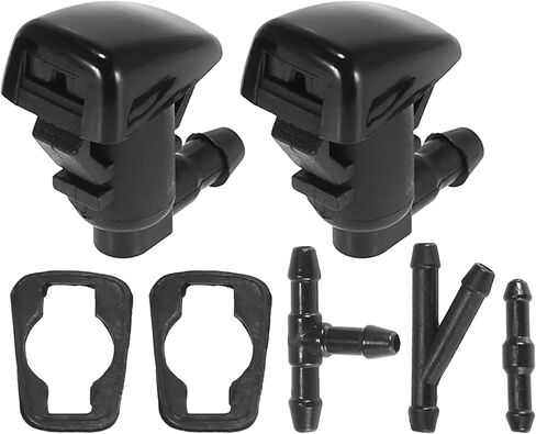 ACROPIX Front Windshield Washer Nozzles Fit for Chevy Traverse with Hose Connector - Pack of 7 Black in Saudi Arabia
