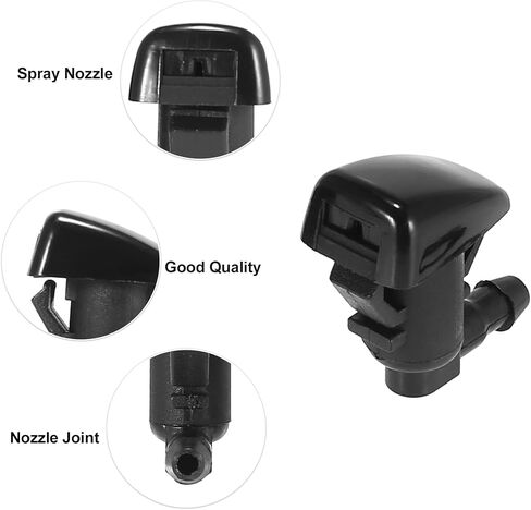 ACROPIX Front Windshield Washer Nozzles Fit for Chevy Traverse with Hose Connector - Pack of 7 Black in Saudi Arabia