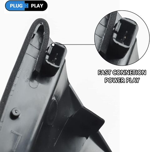 LED Side Mirror Turn Signal Light Lamp Assembly Blinker Smoked Puddle Lamp Compatible with Dodge Ram 1500 2500 2010-2018, Ram 1500 Classic 2019-2022, Replacement for 68064949AA 68064948AA in Kuwait