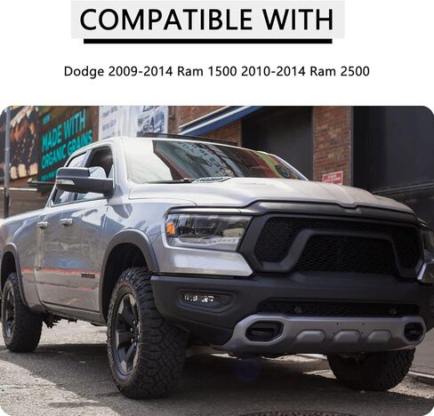 LED Side Mirror Turn Signal Light Lamp Assembly Blinker Smoked Puddle Lamp Compatible with Dodge Ram 1500 2500 2010-2018, Ram 1500 Classic 2019-2022, Replacement for 68064949AA 68064948AA in Kuwait