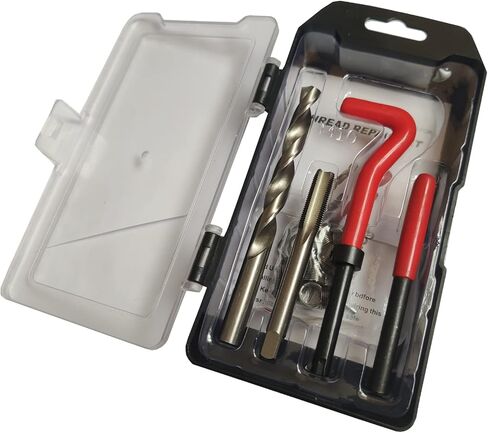 مجموعة أدوات إصلاح الخيوط 15 قطعة من JRangelp M10×1.0 مجموعة أدوات إصلاح الخيط/الصنبور أدوات إصلاح الخيوط التالفة المتوافقة مع مجموعة أدوات يدوية لإصلاح السيارة in Kuwait