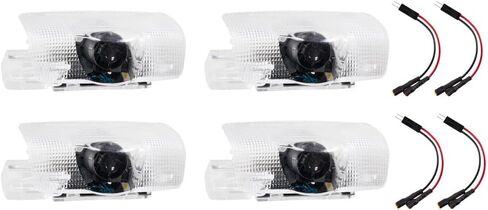 VEPARA LED ضوء باب السيارة شعار جهاز عرض مجاملة LED ليزر ترحيب شعار مصباح ثلاثي الأبعاد شبح ضوء الظل متوافق مع ملحقات RLX/ZDX/TLX/TL، 08 4 قطع A cura in Kuwait