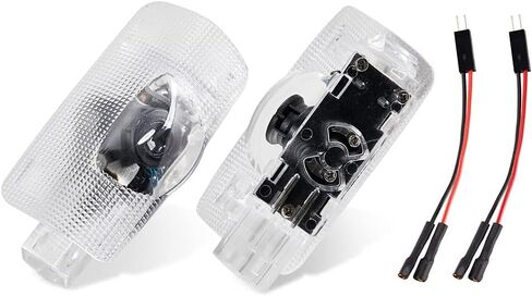 VEPARA LED ضوء باب السيارة شعار جهاز عرض مجاملة LED ليزر ترحيب شعار مصباح ثلاثي الأبعاد شبح ضوء الظل متوافق مع ملحقات RLX/ZDX/TLX/TL، 08 4 قطع A cura in Kuwait