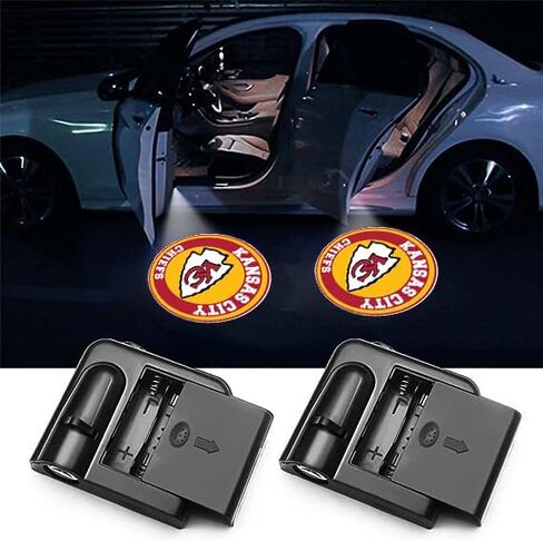 2PCS Car Door Lights Logo Projector for KC,Courtesy Ghost Shadow Welcome Door Lamp Fit All Cars in Kuwait