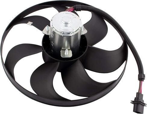 YMAUGP Engine Radiator Cooling Fan Assembly For Audi TT 2000-2004, TT Quattro 2000-2002 & For Volkswagen Clasico 2011-2014, Golf 1999-2004, Jetta 1999-2005, Left Side, Replace# 6X0959455F in Saudi Arabia