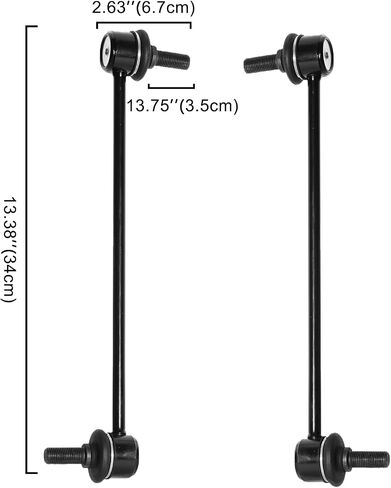 Beneges 2PCs Front Stabilizer Sway Bar for Chevy Cobalt Pontiac G6 2005-2010, HHR 2006-2011, Malibu 2004-2012, for Pontiac G5 2007-2010, for Saturn Aura 2007-2009, for Saturn Ion 2003-2007 K80252 in Saudi Arabia