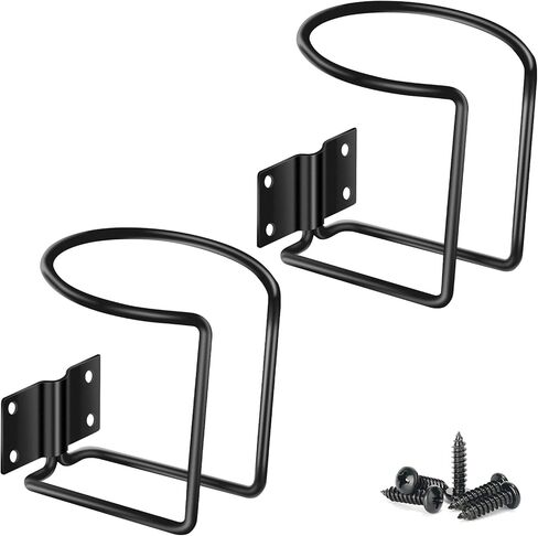 حامل أكواب مكون من قطعتين من حاملات علب الرش من الفولاذ المقاوم للصدأ على الحائط، منظم زجاجات المياه متعدد الاستخدامات وحامل حامل للقوارب واليخوت وجرار العشب وشاحنة تهذيب الحشائش وحافلة المدرسة وورشة عمل المرآب ومقطورة التخييم RV in Kuwait