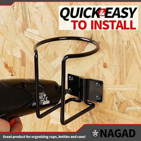 حامل أكواب مكون من قطعتين من حاملات علب الرش من الفولاذ المقاوم للصدأ على الحائط، منظم زجاجات المياه متعدد الاستخدامات وحامل حامل للقوارب واليخوت وجرار العشب وشاحنة تهذيب الحشائش وحافلة المدرسة وورشة عمل المرآب ومقطورة التخييم RV in Kuwait