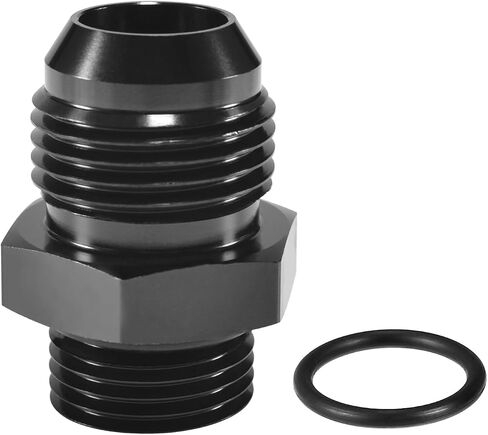 STPCTOU 10AN ذكر مضيئة إلى 6AN ORB O-حلقة Boss مضخة الوقود السكك الحديدية المناسب محول سبائك الألومنيوم موصل أسود بأكسيد in Kuwait