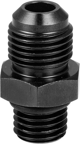 X AUTOHAUX أسود 6AN ذكر إلى M18 x 1.5 مم ذكر متري خيط تركيب محول مضيئة الاتحاد المقرنة خط زيت الوقود خرطوم نهاية سبائك الألومنيوم المناسب محول للسيارة in Saudi Arabia