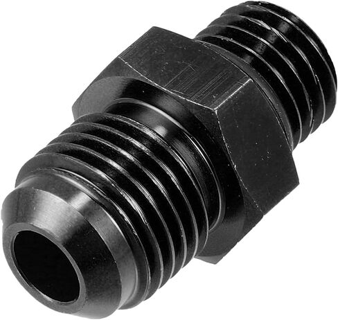 X AUTOHAUX أسود 6AN ذكر إلى M18 x 1.5 مم ذكر متري خيط تركيب محول مضيئة الاتحاد المقرنة خط زيت الوقود خرطوم نهاية سبائك الألومنيوم المناسب محول للسيارة in Saudi Arabia
