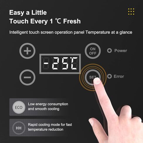 ثلاجة محمولة 30 كوارت 12 فولت (-78 درجة فهرنهايت ~ 52 فهرنهايت) فريزر سيارة 28 لتر مع ضاغط 110-240 فولت تيار متردد للتخييم والشاحنات والسيارات الترفيهية والسفر والقارب والاستخدام المنزلي من كيوردر in Kuwait