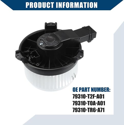 Hihaha No.79310-T0A-A01 / Blower Motor Assembly for Honda Accord 2013-2017 for Honda CR-V 2012-2016 / HVAC Heater Blower Motor Fan / Durable / Plastic / 1 Pc / Black in Saudi Arabia