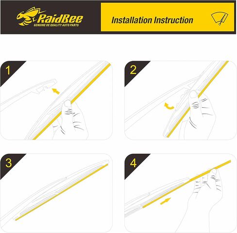 RaidBee Rear Wiper Blade 11 inch, Replacement for Chevrolet Sonic,Dodge Magnum,Dodge Nitro,GMC Acadia,Saturn Outlook,Rear Wiper Blades for Automotive Replacement Windshield Wiper Blades(11-E) in Kuwait