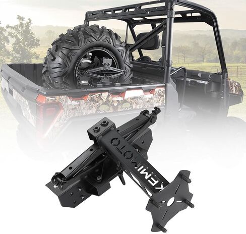 KEMIMOTO Spare Tire Mount UTV Spare Tire Carrier Compatible with Polaris Ranger 500 1000 XP General 1000 26-33 Inch Spare Tire Carrier Rack in Saudi Arabia