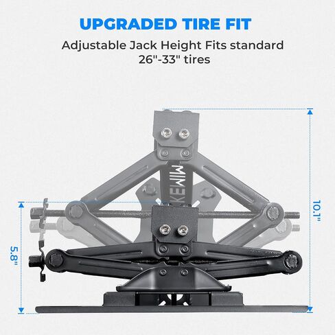 KEMIMOTO Spare Tire Mount UTV Spare Tire Carrier Compatible with Polaris Ranger 500 1000 XP General 1000 26-33 Inch Spare Tire Carrier Rack in Saudi Arabia