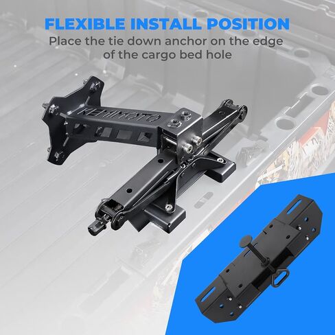KEMIMOTO Spare Tire Mount UTV Spare Tire Carrier Compatible with Polaris Ranger 500 1000 XP General 1000 26-33 Inch Spare Tire Carrier Rack in Saudi Arabia