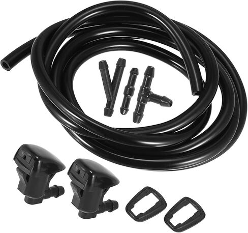 A ABSOPRO Windshield Washer Nozzle Kit 85381-AE020 150cm Washer Hose and Adapter Wiper Wash Spray Jet for Toyota Corolla 2004-2010 Plastic (Set of 6) in Saudi Arabia