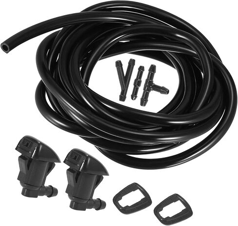 A ABSOPRO Windshield Washer Nozzle Kit 85381-AE020 250cm Washer Hose and Adapter Wiper Wash Spray Jet for Toyota Corolla 2004-2010 Plastic (Set of 6) in Saudi Arabia