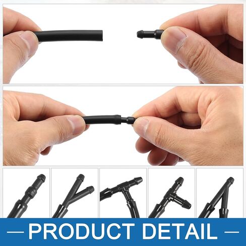 A ABSOPRO Windshield Washer Nozzle Kit 31391513 Wiper Wash Spray Jet for Volvo C70 2006-2013 Plastic in Saudi Arabia