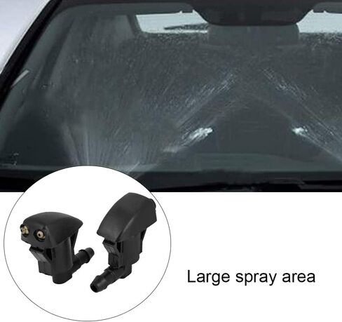 فوهات غسيل الزجاج الامامي للسيارة من يوان يوتونج، مجموعة فوهات رش بديلة لممسحة الزجاج الامامي للسيارة مناسبة لسيارة تويوتا ودودج وجيب (قطعتان) in Kuwait