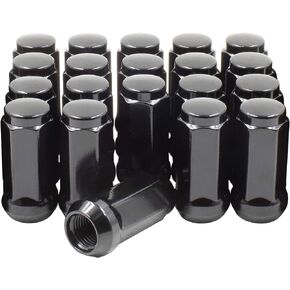 Wheel Accessories Parts 20 Pcs 14mm 1.50 14x1.50 Thread Bulge Acorn 1.90" Long Lug Nuts Black 3/4" Hex Fits 1990-99 Chevy C1500 GMC 1500 2012-18 Ram 1500 2019+ Ram 1500 Classic in Saudi Arabia