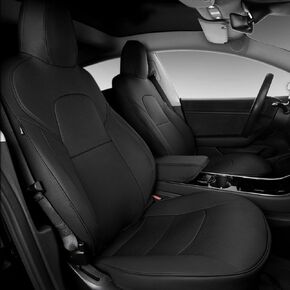 Xipoo Fit Tesla Model Y غطاء مقعد السيارة غطاء جلد بولي يوريثان ملفوف بالكامل حماية طوال الموسم لطراز Tesla Y 2020 2021 2022 2023 (وردي PU، موديل Y (ملفوف بالكامل 12 قطعة))