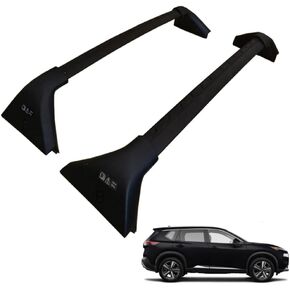 حامل سقف متقاطع متوافق مع نيسان روج 2021 2022 2023 (مع قضبان جانبية) رفوف لحمل الامتعة على السطح in Kuwait