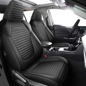 أغطية مقاعد LINGVIDO مقاومة للماء لـ RAV4، مجموعة كاملة من واقي وسادة السيارة المناسب لسيارة Toyota RAV4 2019 2020 2021 2022 2023 LE، XLE، XLE Premium، Limited