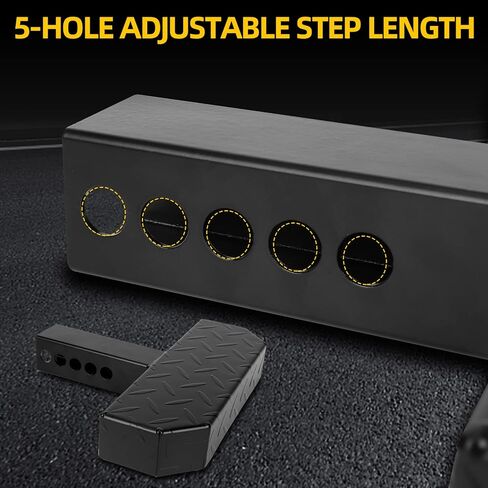 ANDO RACING Universal Hitch Step مضاد للانزلاق والصدأ، واقي ممتص الصدمات لمعظم سيارات الدفع الرباعي والشاحنات مع دبوس يناسب أجهزة الاستقبال مقاس 2 بوصة in Kuwait