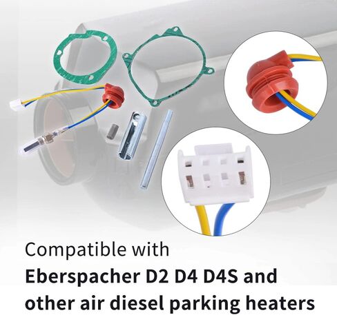 Getfarway 12V 88w-98W Diesel Heater Plug Service Kit with Glow Plug Removal Tool, Glow Pin Screen, Gasket Compatible with Eberspaecher Airtronic D2 D42 D4S and Other Diesel Parking Heater in Kuwait