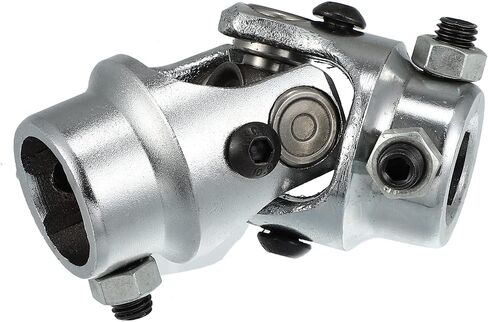 X AUTOHAUX Universal Single Steering Shaft U Joint 3/4" DD x 1" DD Maximum Working Angle 35 Degree for Automotive Part Automated Partking Lifts Grinding Machine Hard Steel Chrome Silver Tone in Saudi Arabia