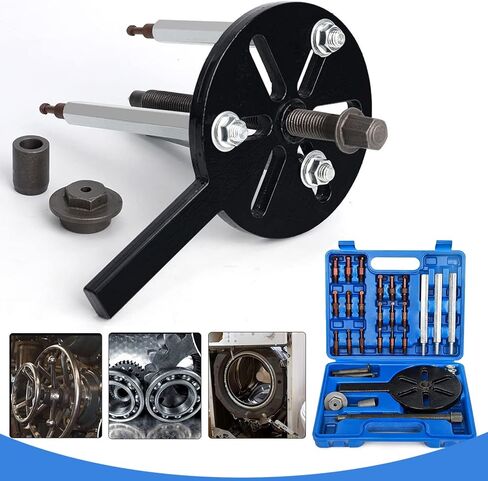 AUPRACT 21 in 1 Bearing pullers Bearing Puller kit Wheel Bearing Removal Tool kit Gear Puller Tool with Six Different Sizes of Puller Inner Hole Three-jaw Bearing Puller Set in Saudi Arabia