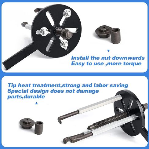 AUPRACT 21 in 1 Bearing pullers Bearing Puller kit Wheel Bearing Removal Tool kit Gear Puller Tool with Six Different Sizes of Puller Inner Hole Three-jaw Bearing Puller Set in Saudi Arabia