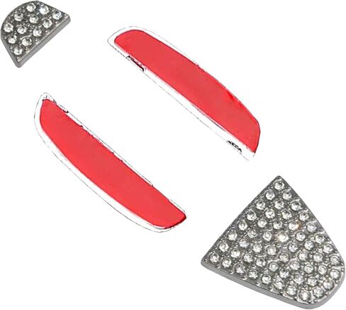 iTobest Crystal Bling Emblem Compatible with Honda Civic Accord CRV Odyssey City 2015-2021, Sparkly Emblem Trim Decoration Cover Diamond Decal DIY Shiny Bling Accessories in Saudi Arabia