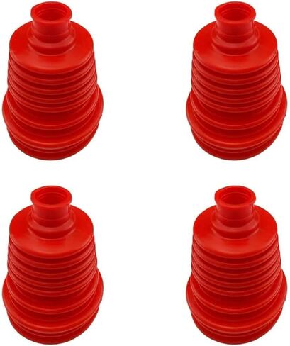 4pcs Universal Silicone Tool CV Joint Boot Kit Drive Shaft Silicone Constant Velocity Dust Cover CV Boot Replacement Silicone Telescopic Sleeve with 12 Clips (Black) in Kuwait