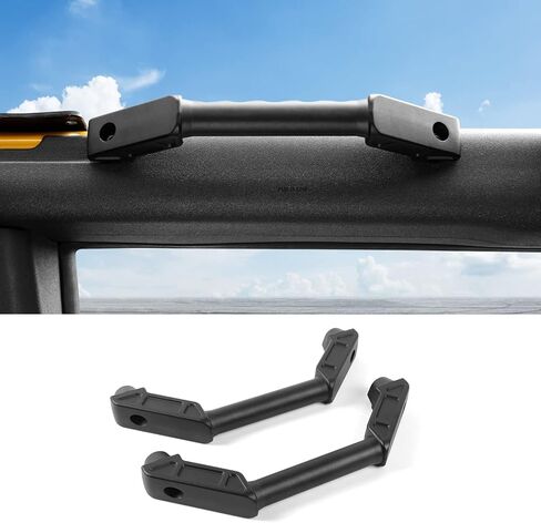 Jimen for Bronco Grab Handles, 2 Pack Front Metal Grab Bars Roll Bar Grip Handle Compatible with Ford Bronco 2021-2023 in Saudi Arabia