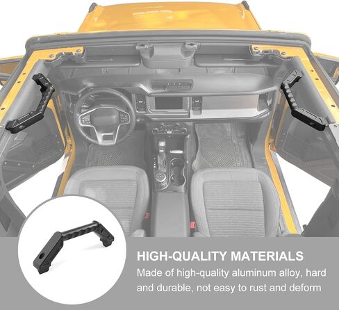 Jimen for Bronco Grab Handles, 2 Pack Front Metal Grab Bars Roll Bar Grip Handle Compatible with Ford Bronco 2021-2023 in Saudi Arabia