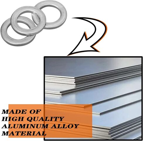 M14 Aluminum Oil Drain Plug Seal Ring Gasket Washers Replacement for Civic, Accord, CR-V/CRV, and More 20-Pack CQSPMOTO in Kuwait